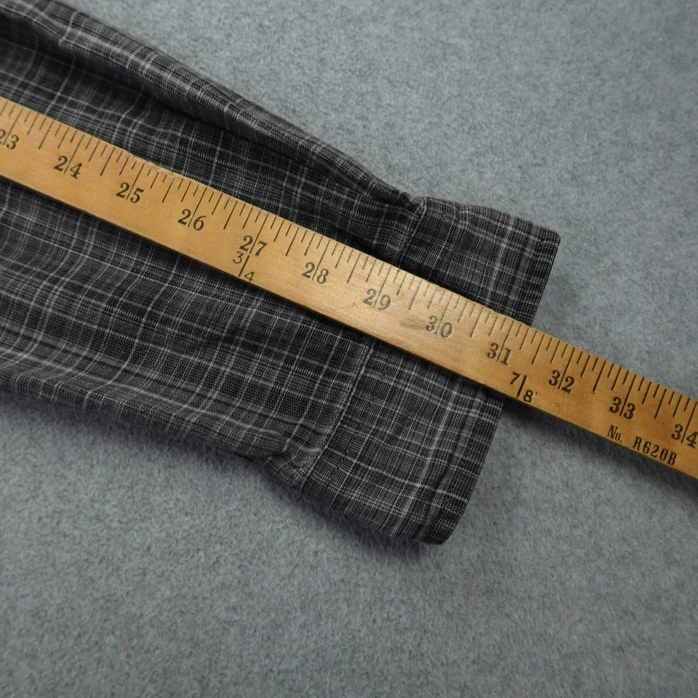 Carhartt Shirt Mens M Gray Plaid Relaxed Fit Long Sleeve Button Up Workwear‎